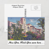 Hollywood Beach Hotel, Hollywood, Florida Briefkaart (Voorkant / Achterkant)