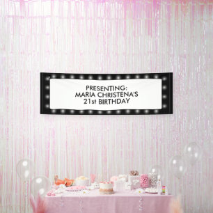 Hollywood Bioscoop Reclamebord 76x244 cm Banner