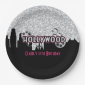 Hollywood Birthday Papieren Bordje (Voorkant)