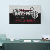 Hollywood Birthday Party Banner (Beurs)