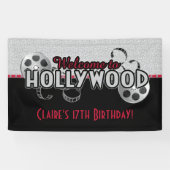 Hollywood Birthday Party Banner (Horizontaal)