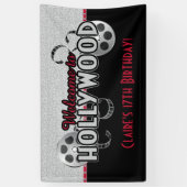 Hollywood Birthday Party Banner (Verticaal)