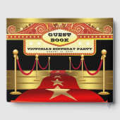 Hollywood Birthday Party Guest Book Gastenboek (Achterkant)