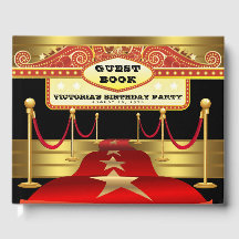 Hollywood Birthday Party Guest Book
