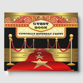 Hollywood Birthday Party Guest Book Gastenboek