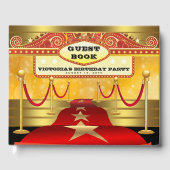 Hollywood Birthday Party Guest Book Gastenboek (Voorkant)