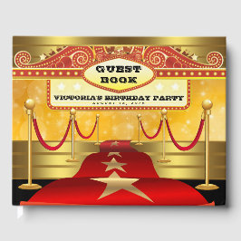 Hollywood Birthday Party Guest Book Gastenboek