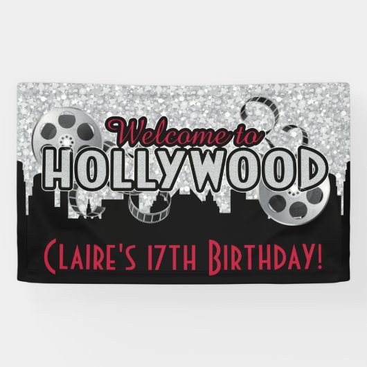 Hollywood Birthday Spandoek (Horizontaal)
