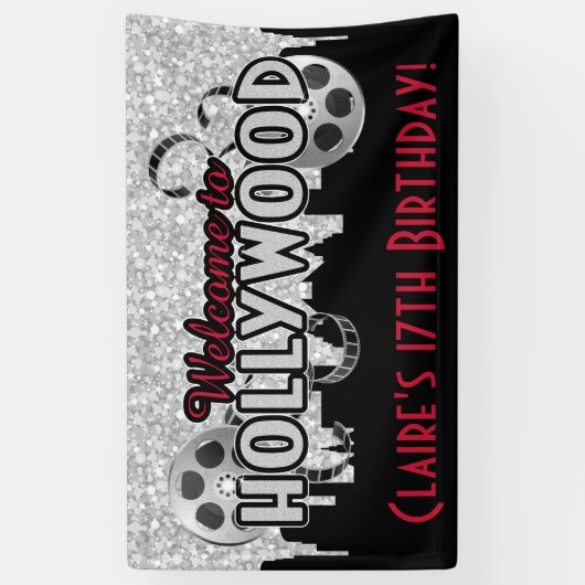 Hollywood Birthday Spandoek (Verticaal)