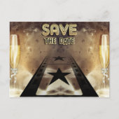 Hollywood Bling Save The Date Post Kaart (Voorkant)