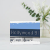 Hollywood Blvd Briefkaart (Staand voorkant)