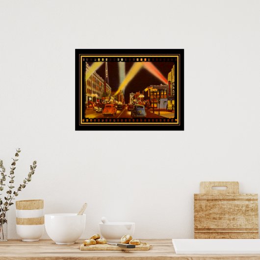 Hollywood Blvd uit 1940 Poster (Keuken)