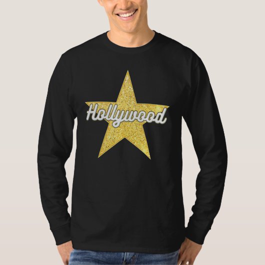 Hollywood Bold Script Walk van Fame Star T-shirt (Voorkant)