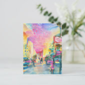 Hollywood Boulevard Briefkaart (Staand voorkant)