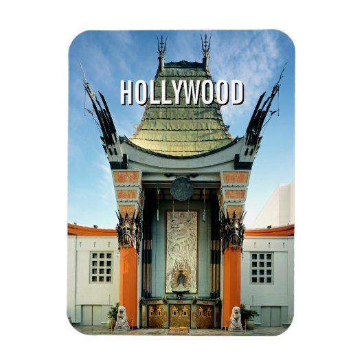 Hollywood Boulevard Grauman's Chinees Magneet (Verticaal)