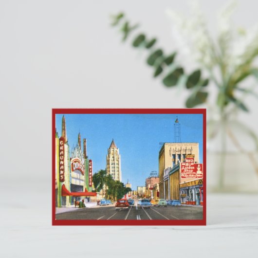 Hollywood Boulevard, Los Angeles  Briefkaart (Staand voorkant)