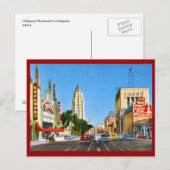Hollywood Boulevard, Los Angeles  Briefkaart (Voorkant / Achterkant)