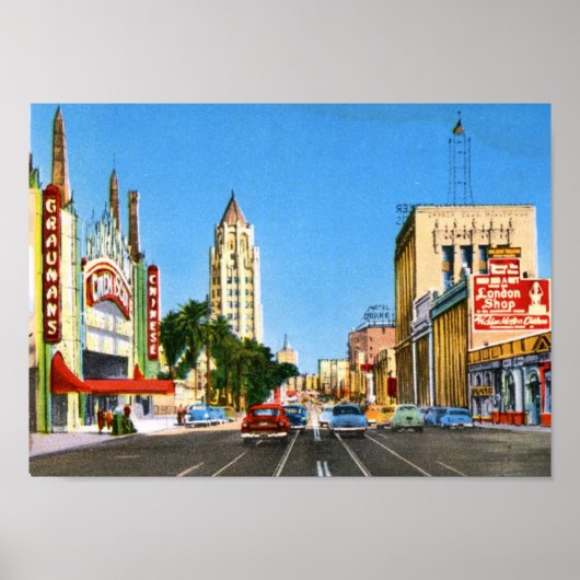Hollywood Boulevard, Los Angeles  Poster (Voorkant)