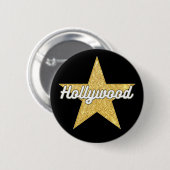 Hollywood Boulevard Script en Star Button (Voorkant /achterkant)