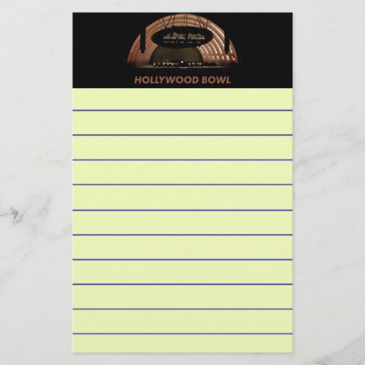 Hollywood Bowl Briefpapier (Voorkant)