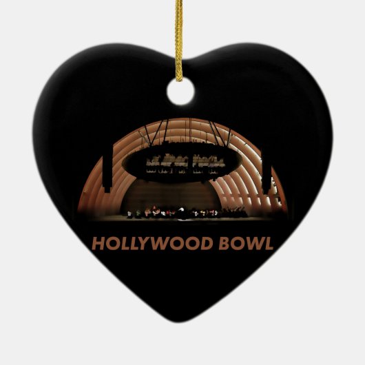 Hollywood Bowl Keramisch Ornament (Achterkant)