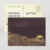 Hollywood Bowl Wedding Escort Kaart Briefkaart (Voorkant / Achterkant)