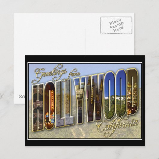 hollywood briefkaart (Voorkant / Achterkant)