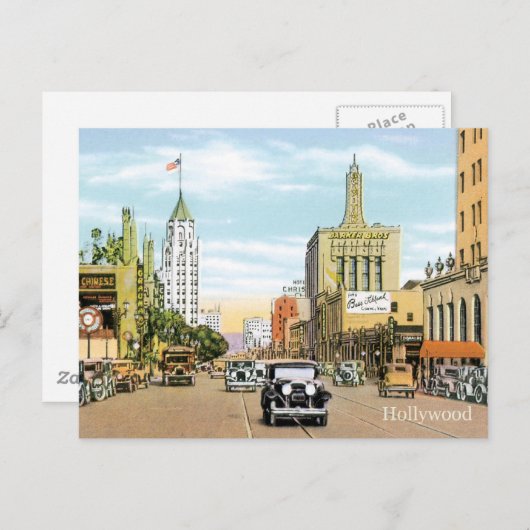 Hollywood Briefkaart (Voorkant / Achterkant)