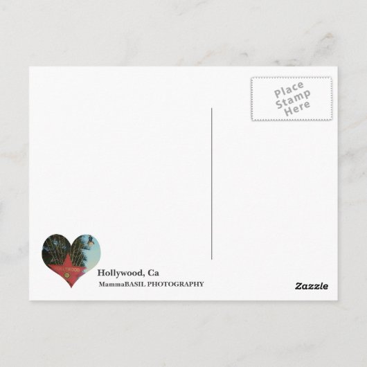 Hollywood Briefkaart! Briefkaart (Achterkant)