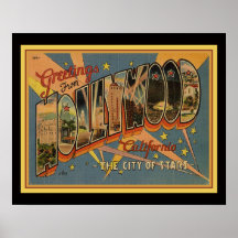 Hollywood Briefkaart van 1940: 16x20