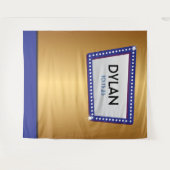 HOLLYWOOD BROADWAY MARQUEE Foto-Op Party Achtergro Wandkleed (Voorkant (horizontaal))