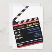 HOLLYWOOD BROADWAY MOVIES Bar Mitzvah Invite Kaart (Voorkant)