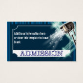 Hollywood bruiloft toegangsbewijs PERSONALISEREN Visitekaartje (Achterkant)