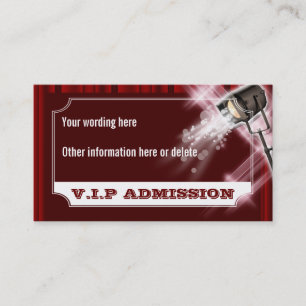 Hollywood bruiloft toelating PERSONALIZE Visitekaartje