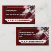 Hollywood bruiloft toelating PERSONALIZE Visitekaartje (Voorkant / Achterkant)