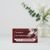 Hollywood bruiloft toelating PERSONALIZE Visitekaartje (Staand voorkant)