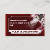 Hollywood bruiloft toelating PERSONALIZE Visitekaartje (Achterkant)