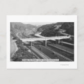 Hollywood, CA Cahuenga Pass Freeway Uitzicht Briefkaart (Voorkant)