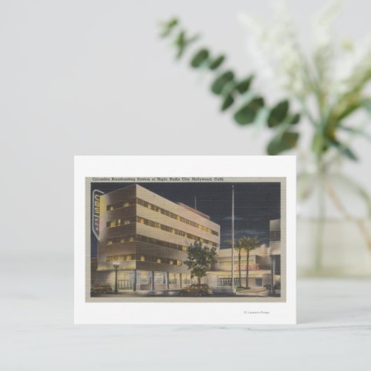 Hollywood, CA - Columbia Broadcasting System Briefkaart (Staand voorkant)