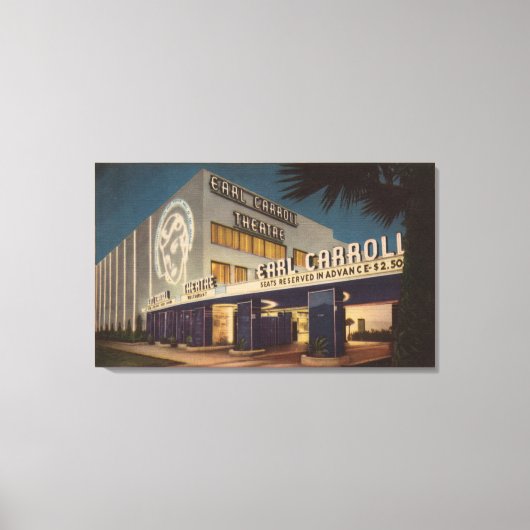 Hollywood, CA - "Een homopavond spot" Canvas Afdruk (Voorkant)