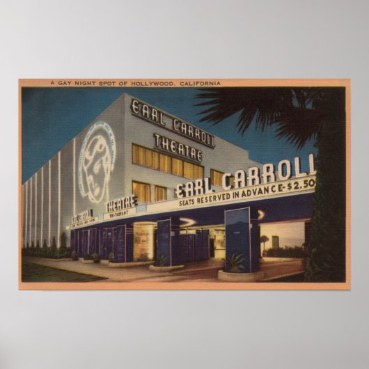 Hollywood, CA - "Een homopavond spot" Poster (Voorkant)