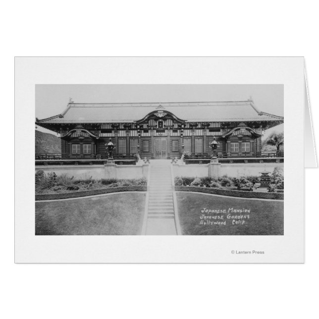 Hollywood, CA Japanse Mansion in Tuinen (Voorkant Horizontaal)