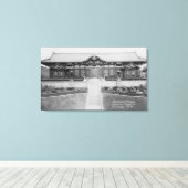 Hollywood, CA Japanse Mansion in Tuinen Canvas Afdruk (Insitu (Houten vloer))