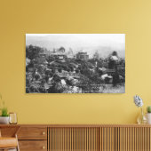 Hollywood, CA Japanse tuinen Miniatuur Village Canvas Afdruk (Insitu (Woonkamer))