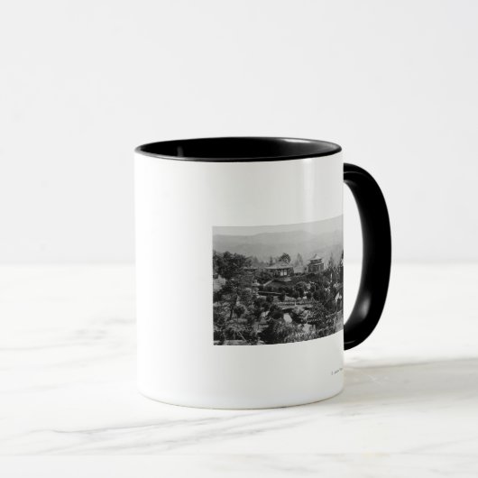 Hollywood, CA Japanse tuinen Miniatuur Village Mok (Voorkant rechts)