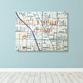 Hollywood, CA  Kaart Afdrukken (Insitu (Houten vloer))