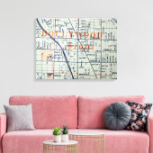 Hollywood, CA  Kaart Afdrukken (Insitu (Woonkamer))