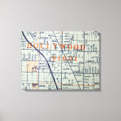 Hollywood, CA  Kaart Afdrukken (Voorkant)