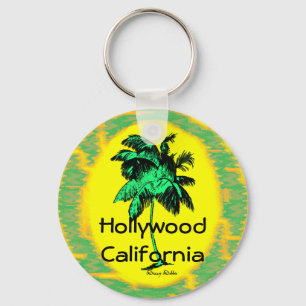 Hollywood CA Palm Tree Sleutelhanger