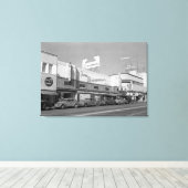 Hollywood, CA Town Uitzicht Tom Breneman's Canvas Afdruk (Insitu (Houten vloer))